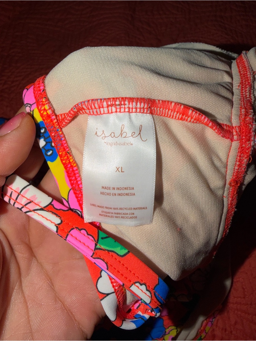 Maternity One Piece Swimsuit - Picture 3 of 5